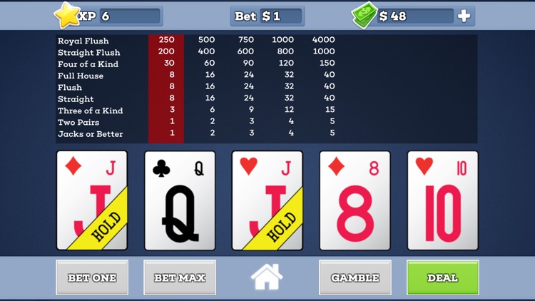 All American * Video Poker