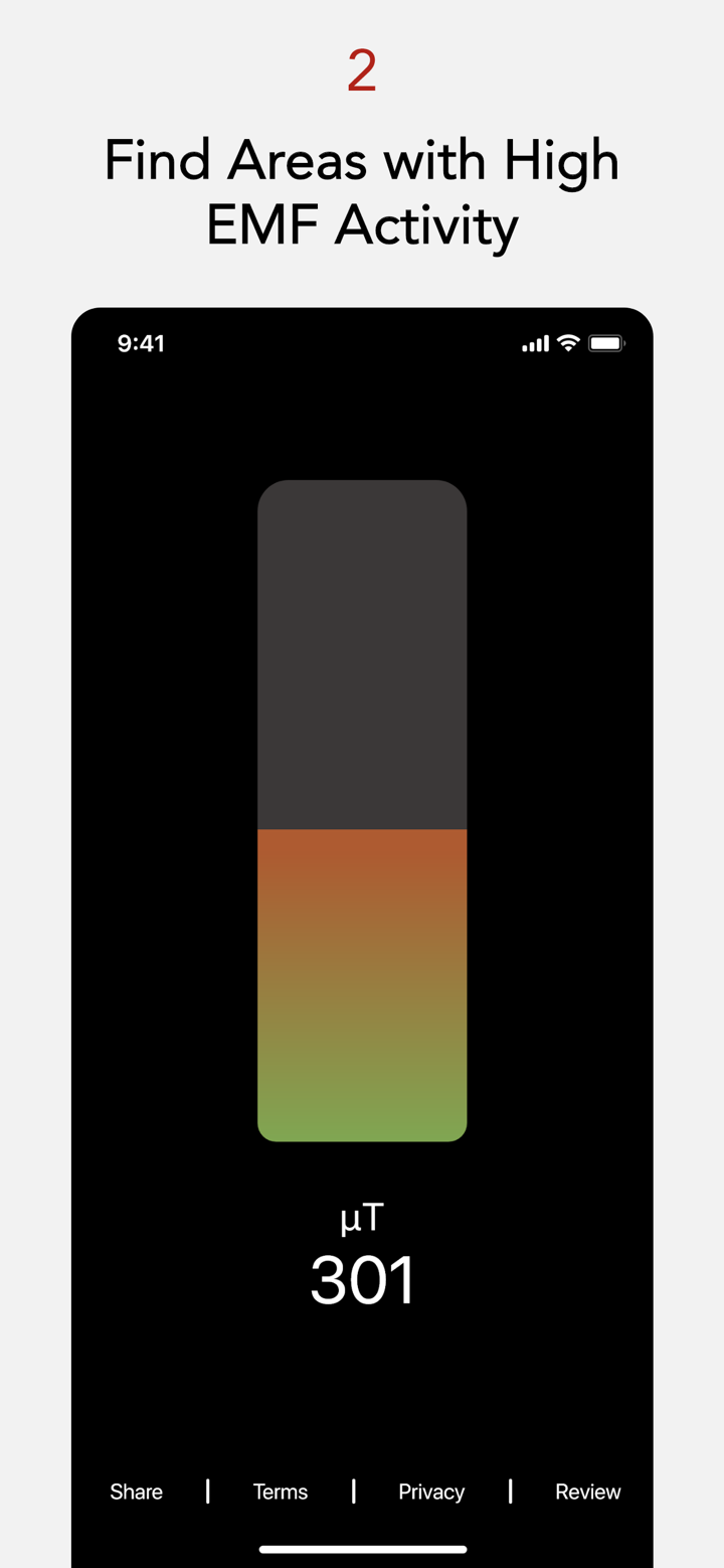 EMF Radiation Detector Reader screenshot 2
