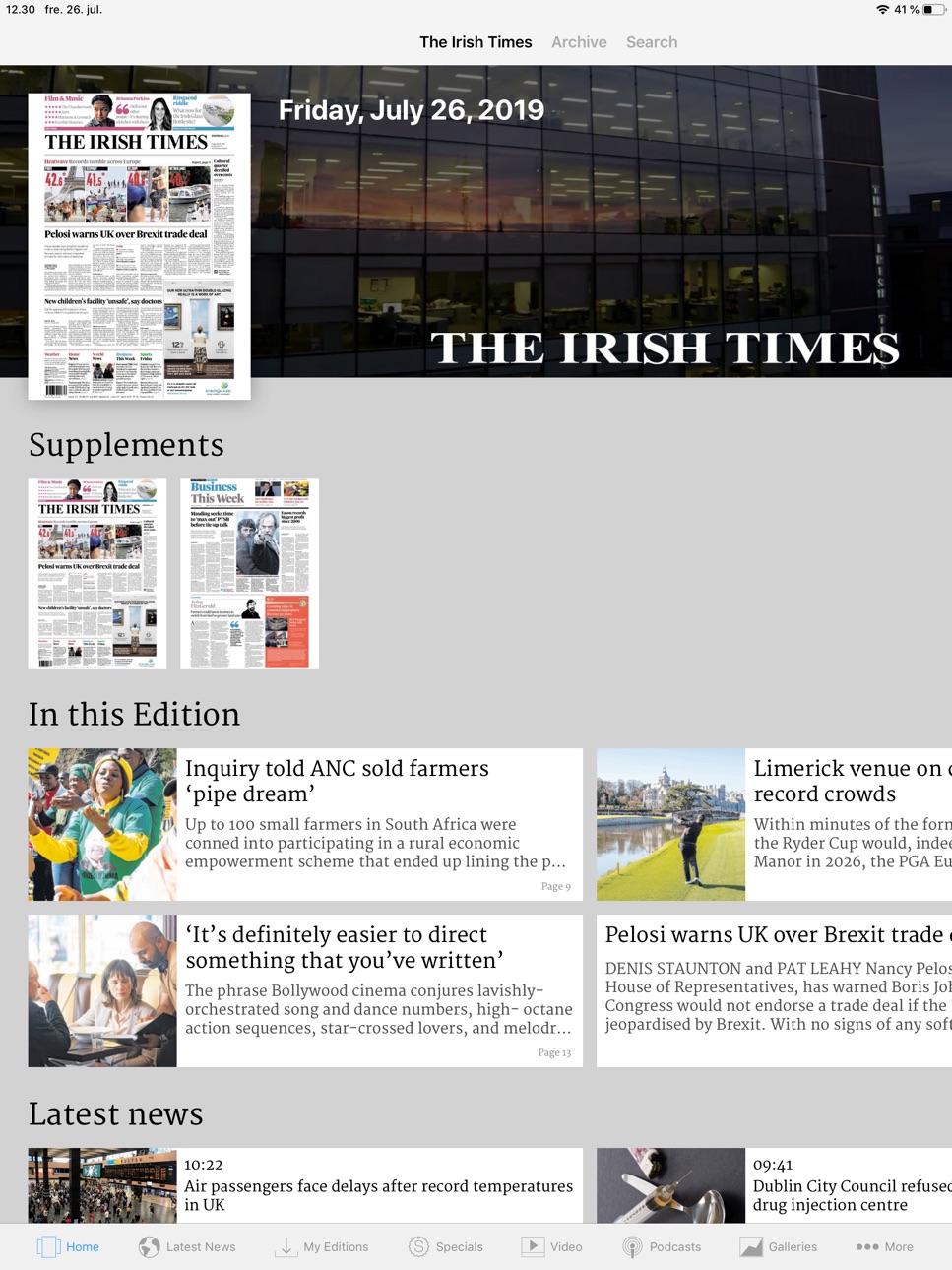 iPad screenshot