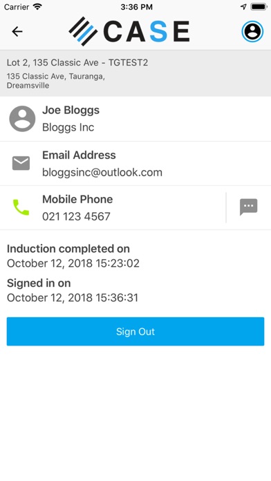 Case Safety Screenshot