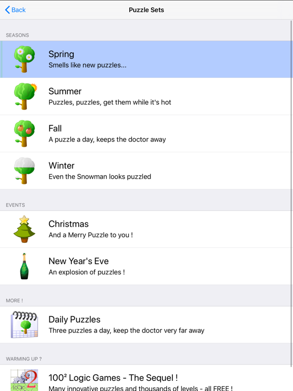 Parks Seasons - FREE Brain Teaser Logic Game screenshot