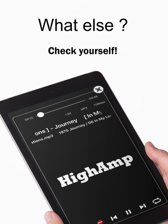 HighAmp : MP3 Music Player iPad screenshot 8 - Music app