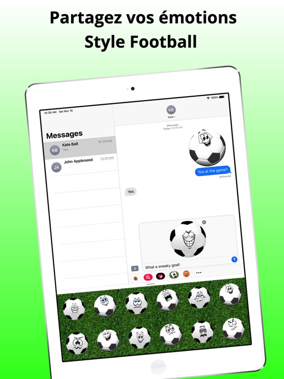 Screenshot #6 pour Émojis de Football - Émotions