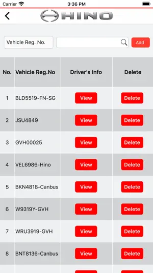 Hino myFLEET screenshot 4