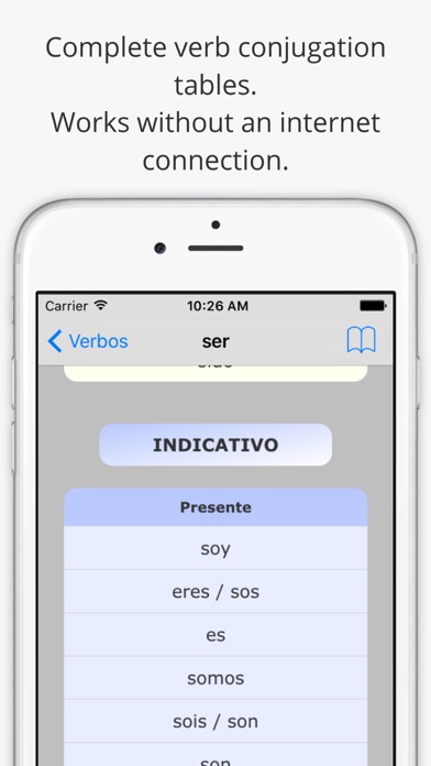 10000 Spanish Verbs Screenshot