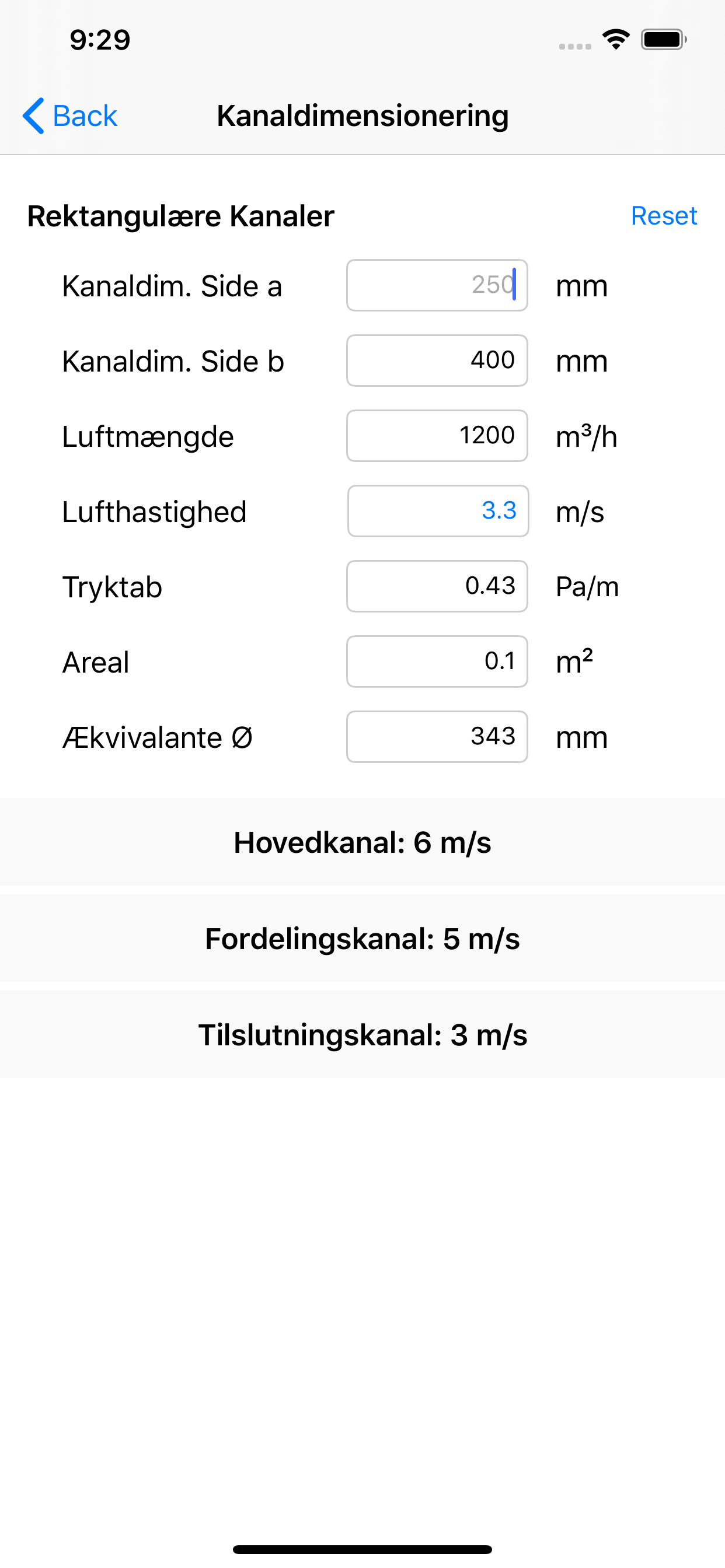 VE beregner screenshot 4