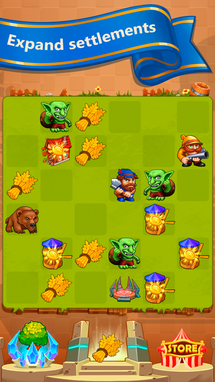 Grow the Kingdom merging game