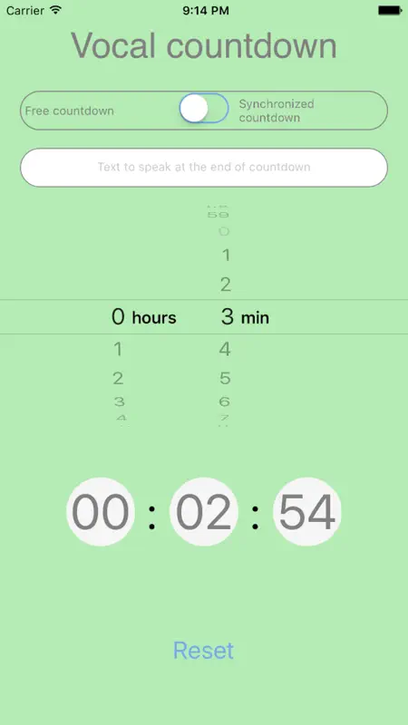 Vocal Countdown screenshot 1 of 3