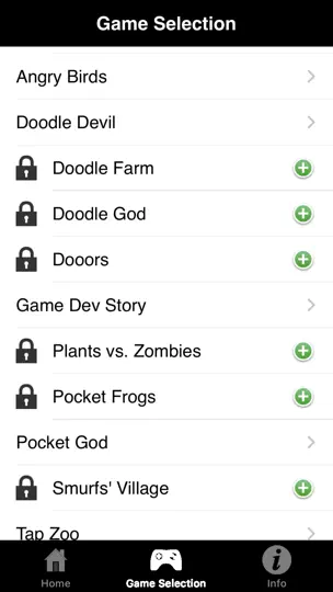 Captura de pantalla de Mobile Cheats For IOS Games en iPhone 2