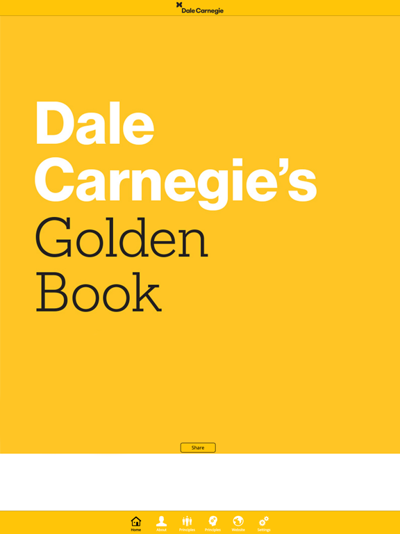 Dale Carnegie Golden Book iPad screenshot 1 - Productivity app