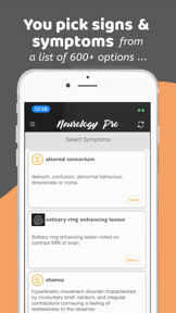 Neurology Pro - A DDx App screenshot