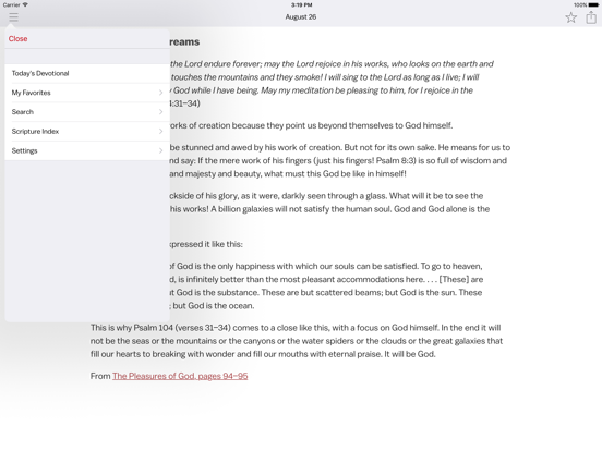 Solid Joys | Daily Devotional iPad screenshot 5 - Reference app
