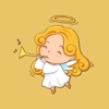 White Wings Angel Stickers