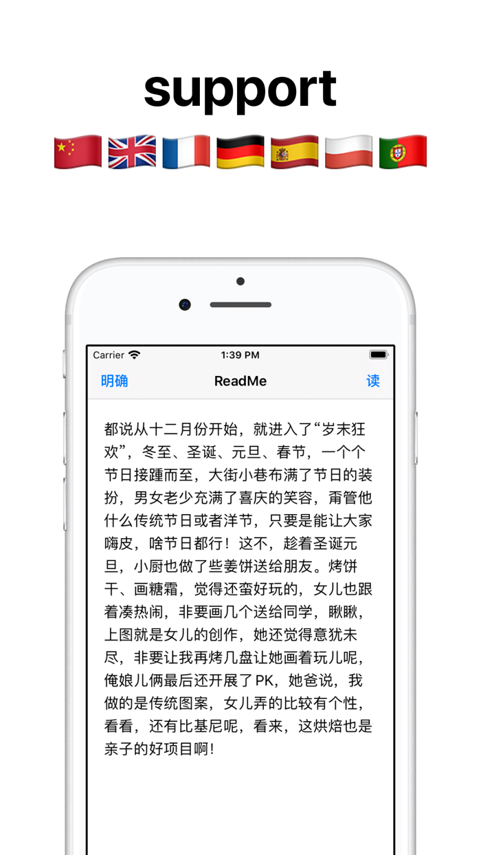 Text to speech reader