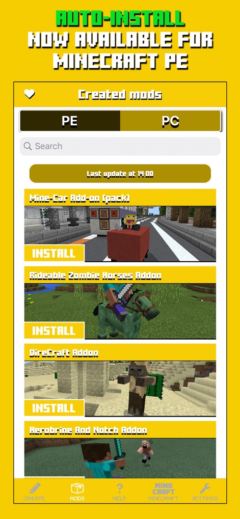 Mods for Minecraft PC & PE - Utilities App | MWM