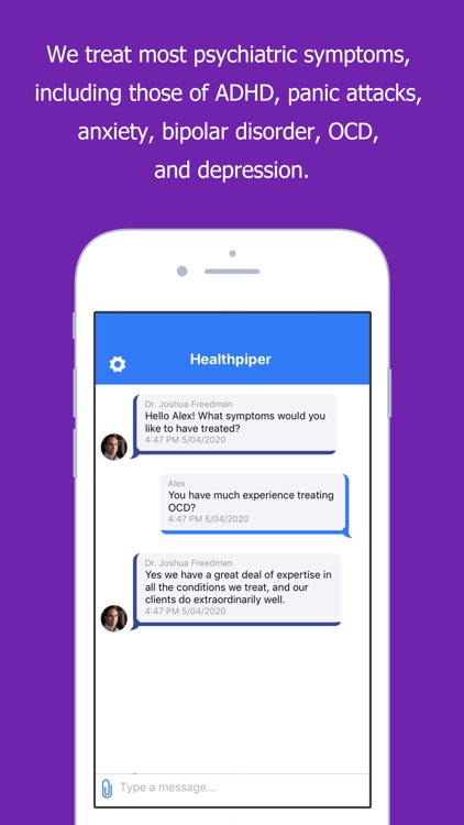 Healthpiper: Psychiatrist Chat screenshot-9