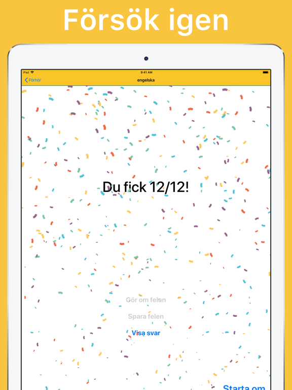 Learn It - Öva på glosor iPad screenshot 4
