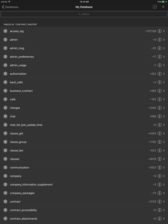 Screenshot #5 pour Iodine MySQL Lite