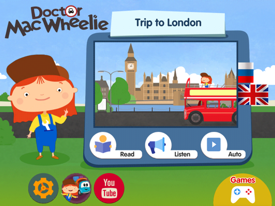 Doctor McWheelie: London iPad screenshot 7 - Book app