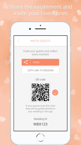 Wedding photo app by Wedbox screenshot