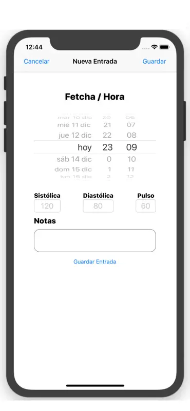 Mi Diario de Presión Arterial screenshot 2 of 3