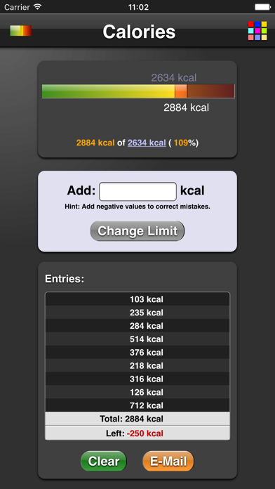 Calories Screenshot 3