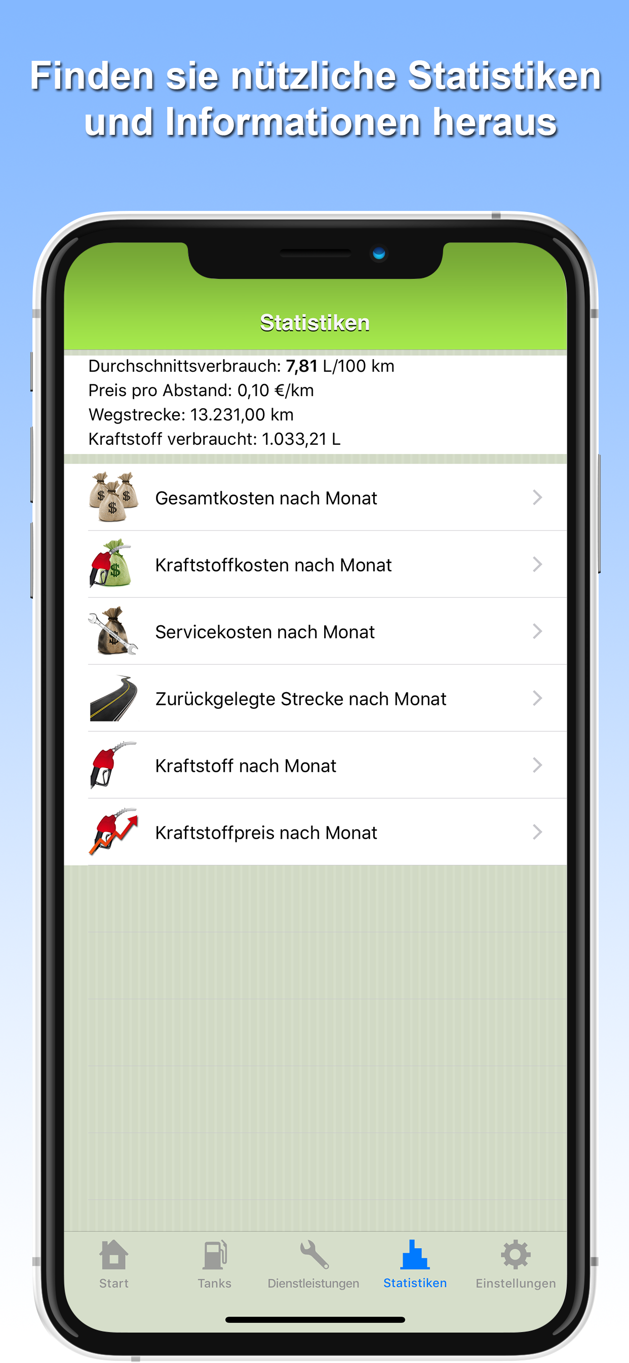 Kraftstoffverbrauch screenshot 3