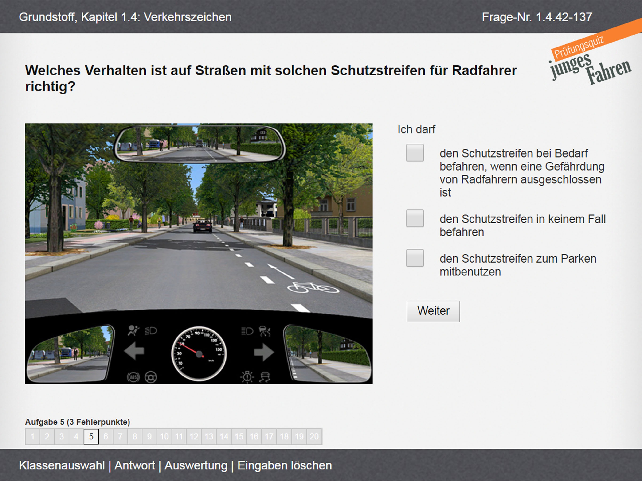 Führerschein-Prüfungsquiz
