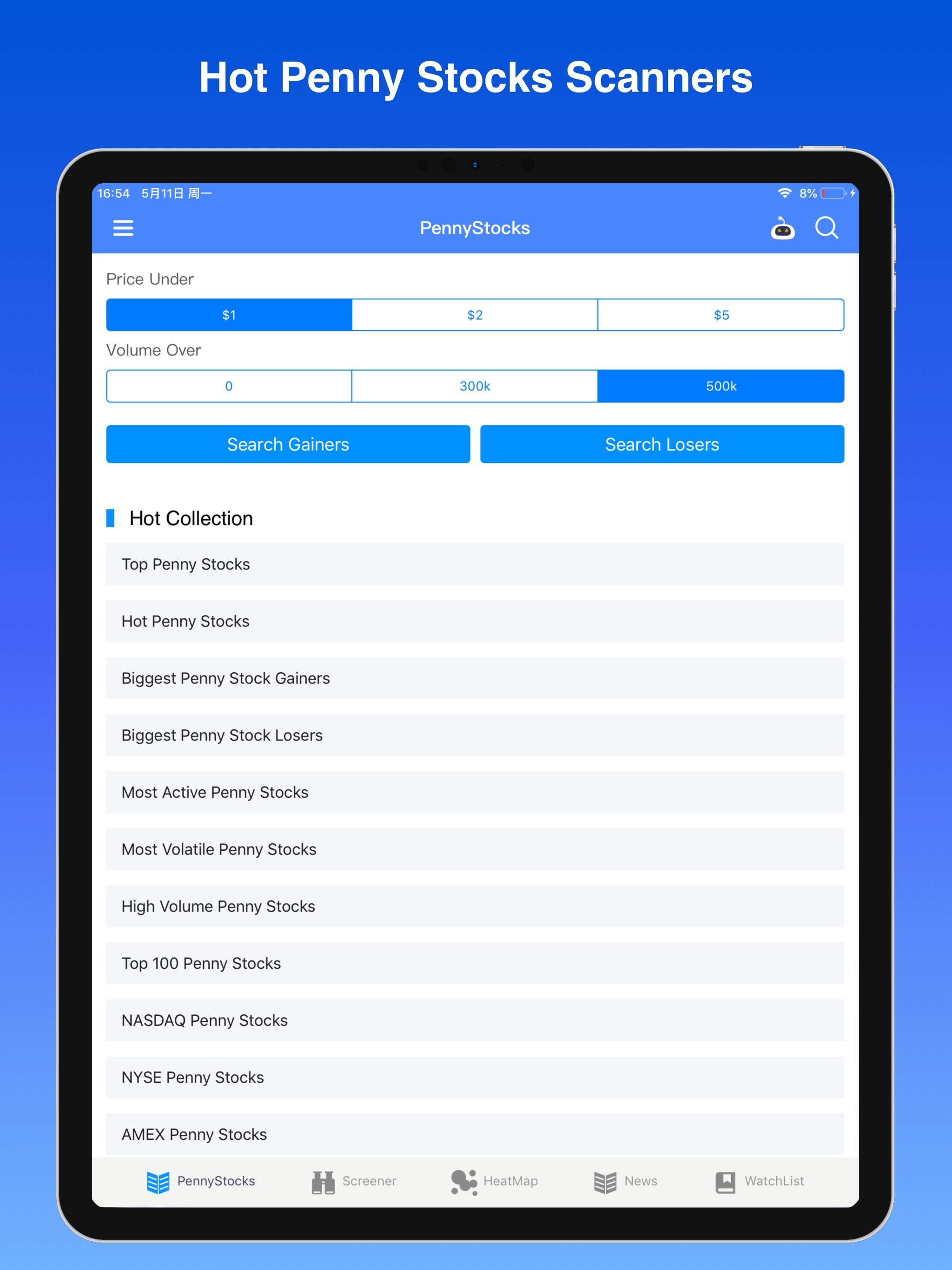 Penny Stocks Pro - screener