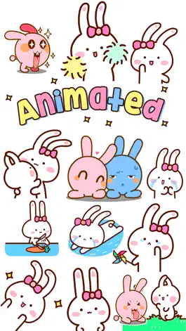Game screenshot Animated Bunnies Stickers mod apk