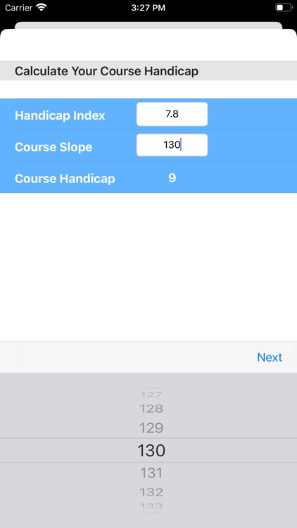 Golf Handicap Calculator by WG screenshot-3