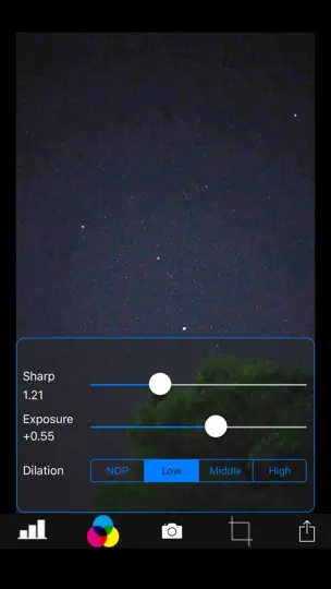 Capture d'écran de SlowlyCam sur iPhone 8