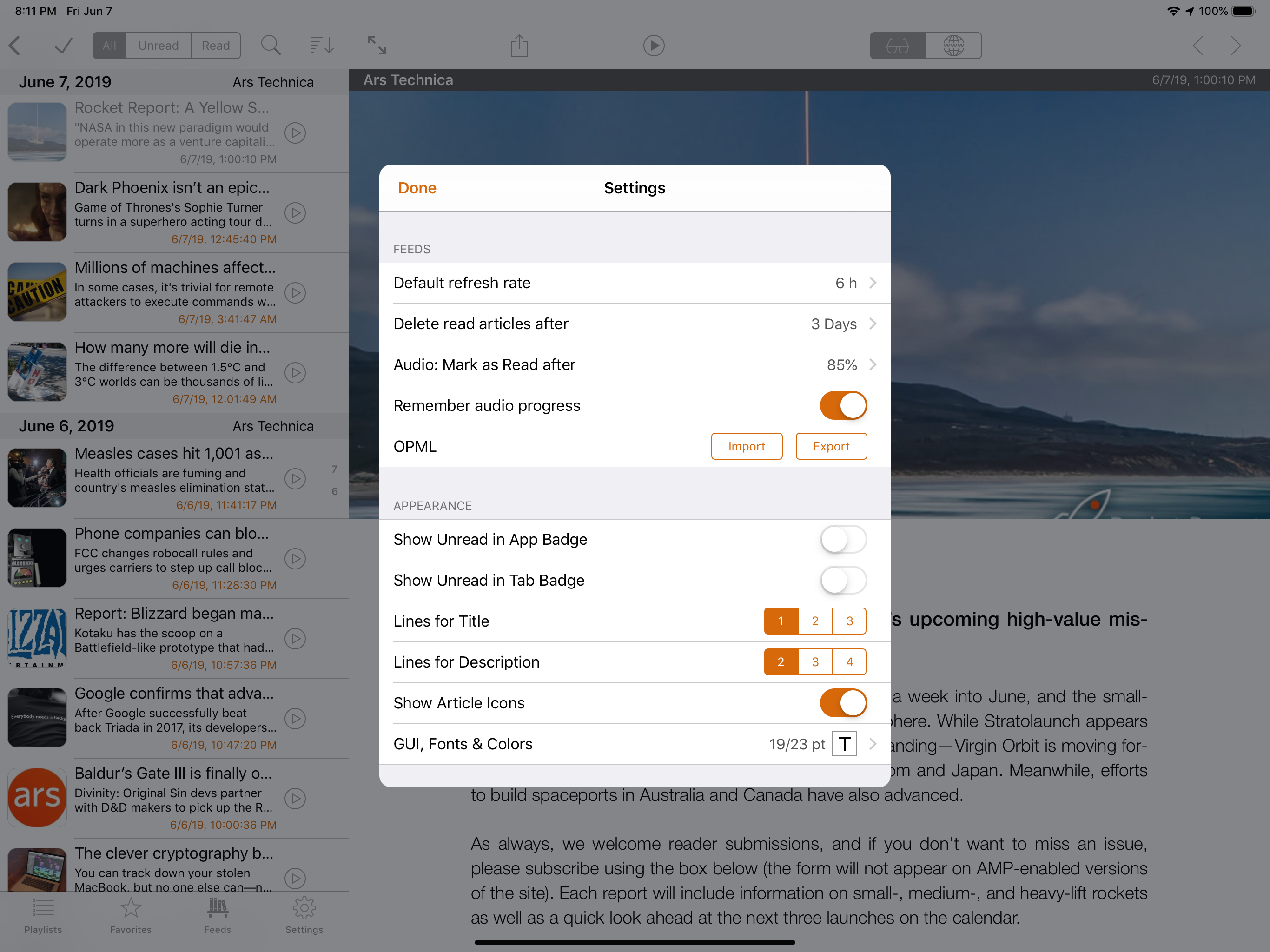Legi (RSS Feed Reader)