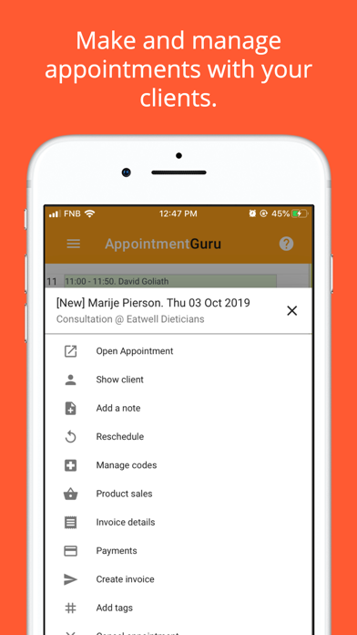 AppointmentGuru MyPractice Screenshot