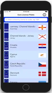 europlates iphone screenshot 1