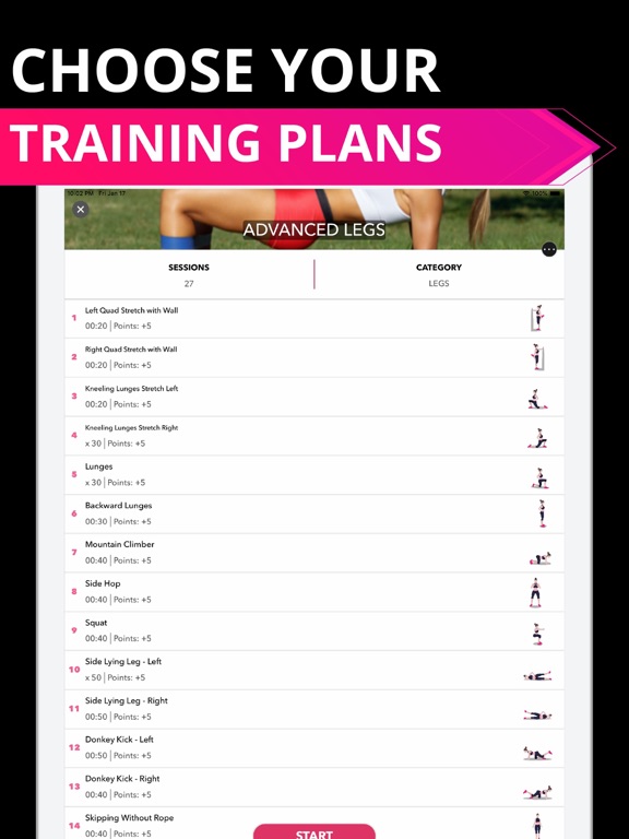 Butt Workout Fitness for Shape iPad screenshot 4 - Health & Fitness app