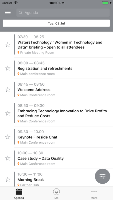 WatersTechnology Events screenshot 3