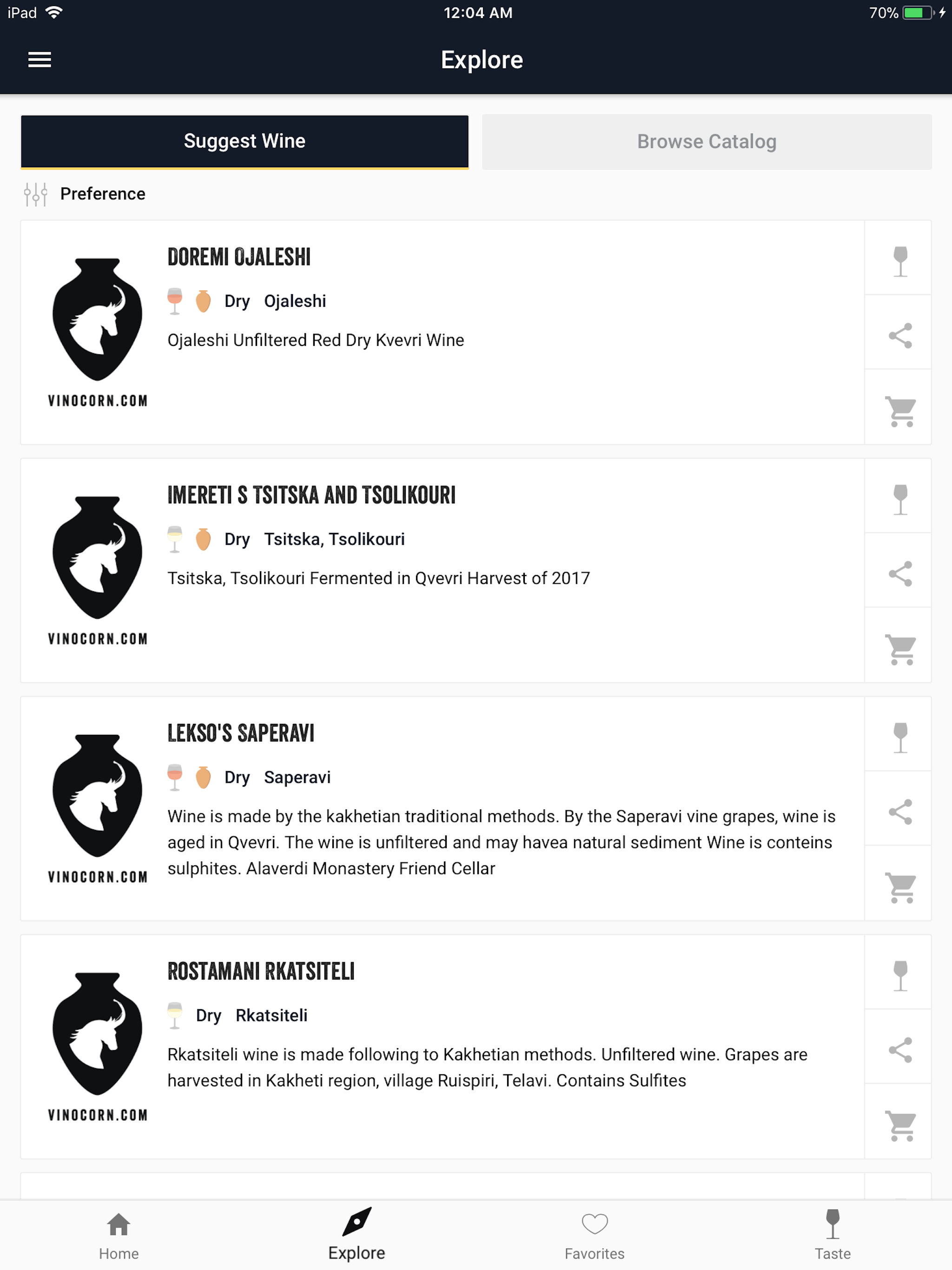 Georgian Wine Finder