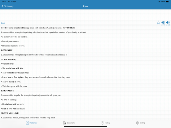 ODict - Advanced Learner's iPad screenshot