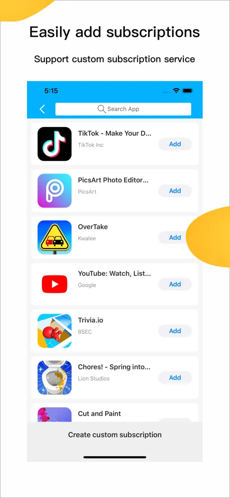 Card Box : Track subscriptions