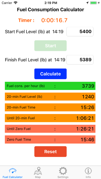 Screenshot #1 pour AC Fuel Calculator