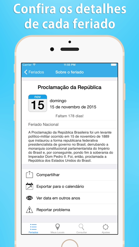 #2. iFeriados (iOS) 由: VK SOFTWARE LTDA