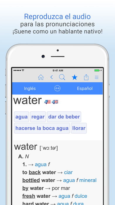 Diccionario Español-Inglés. Screenshot