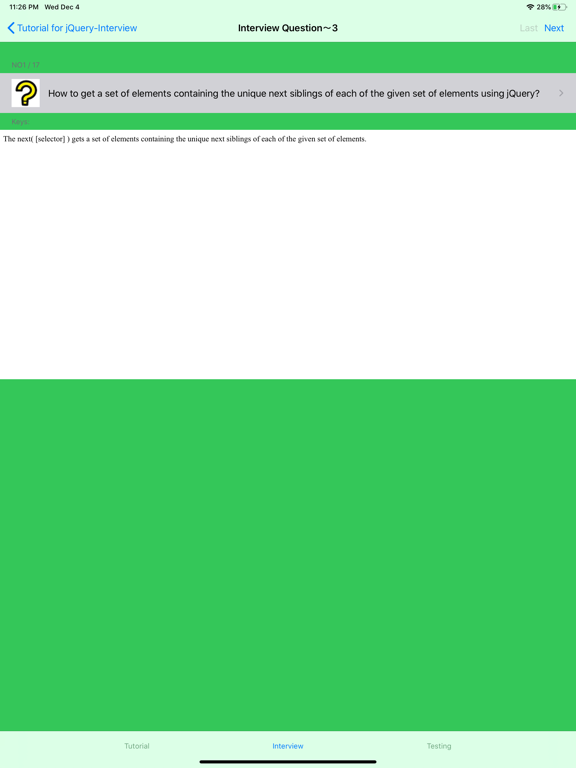 Tutorial for jQuery iPad screenshot 6 - Reference app