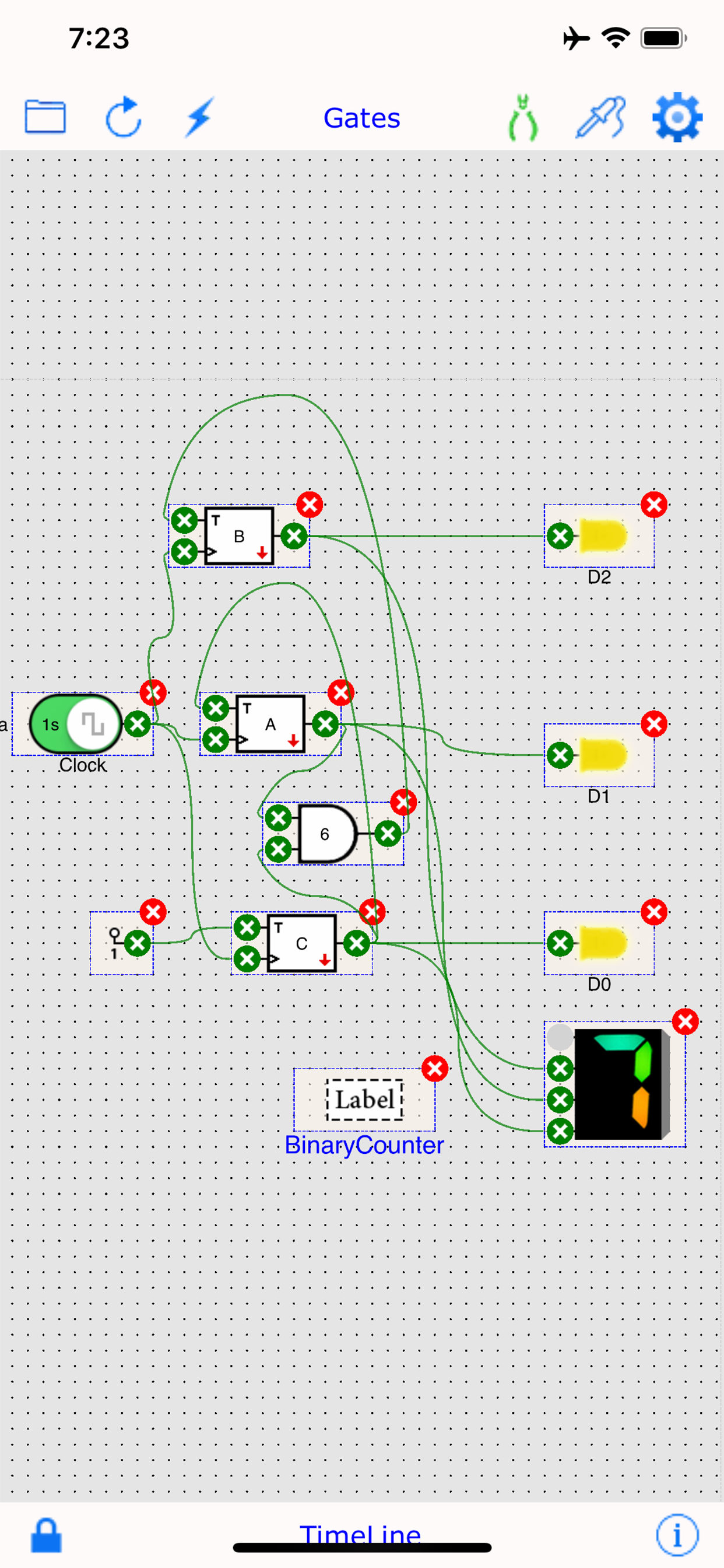 Digital Gate Circuit Simulator