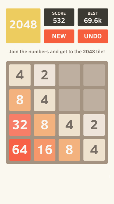 2048 by Gabriele Cirulli screenshot 1