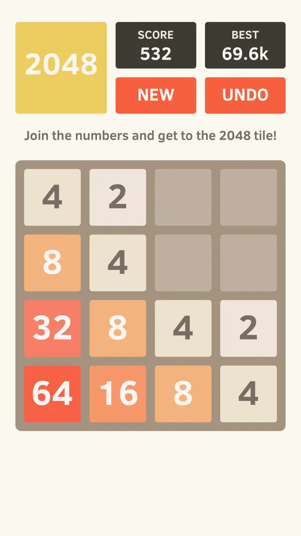 2048 by Gabriele Cirulli Screenshot 1