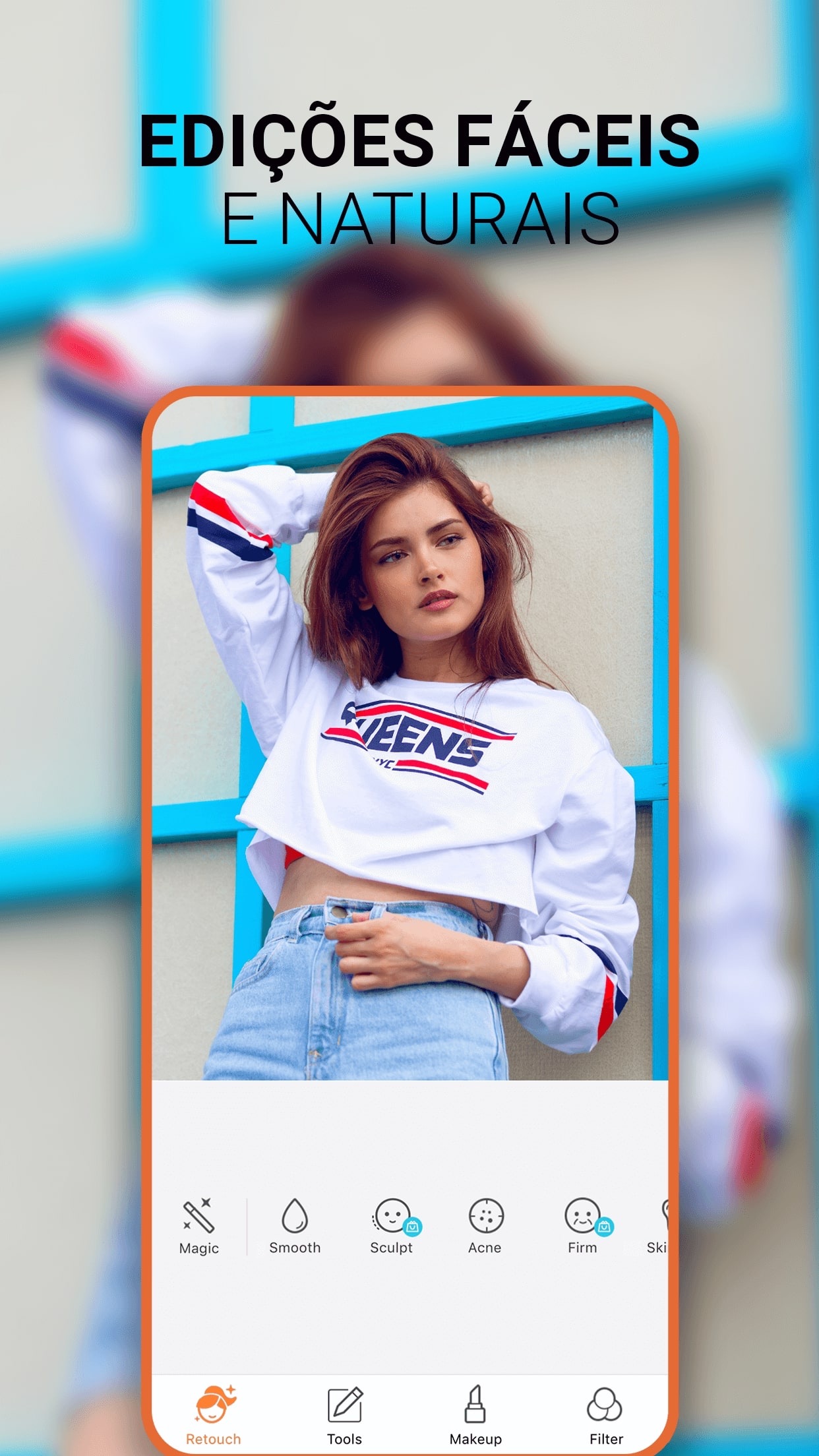 Screenshot do app AirBrush - Editor de fotos