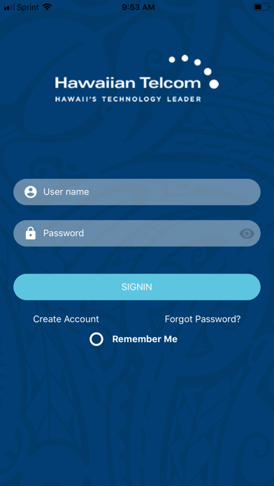 HT My Account Screenshot