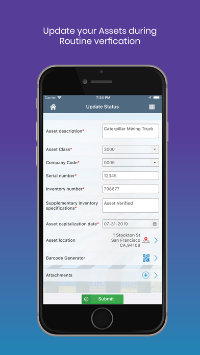 mAssetTag iPhone screenshot
